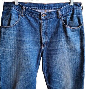 Vintage Mens Jeans 38x29 FIT Vtg 80's Mens RAW INDIGO DENIM Straight JEANS